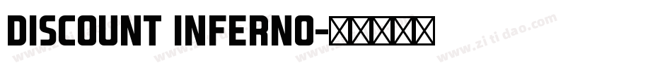 Discount Inferno字体转换